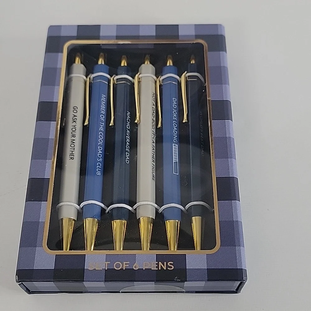 🌸James Burke Collection Pens, Pack of 6, New-in-Box
